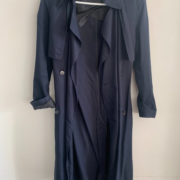 Aritzia Babaton Navy Trench Coat - Picture 4 of 6